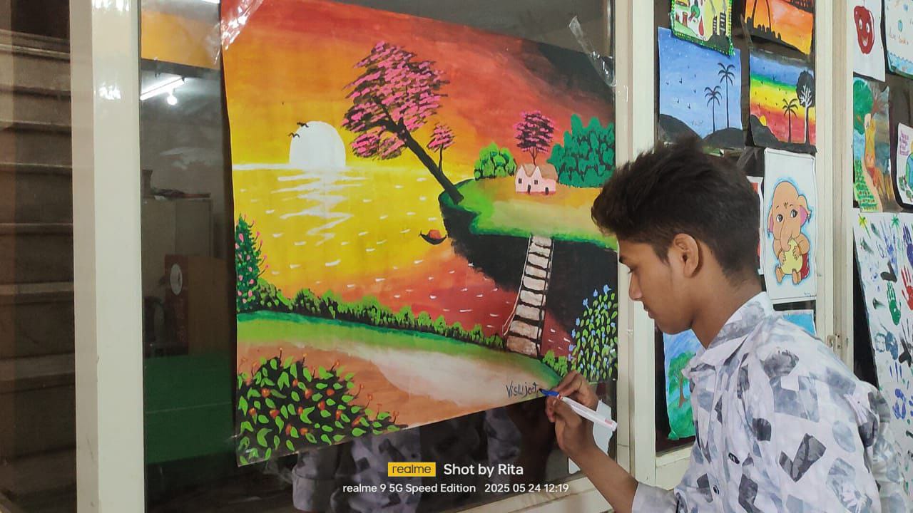 Painting by a Student